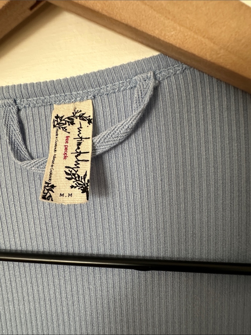 Free People Blue Ribbed Lounge Cardigan Robe - Picture 3 of 9